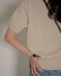 Ice Silk Knitted Polo Shirt