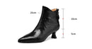 Retro Pointed-Toe Fashion Chunky Heel Ankle Boots