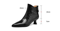 Retro Pointed-Toe Fashion Chunky Heel Ankle Boots
