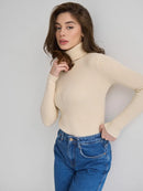 Knitted Basic Turtleneck Sweaters