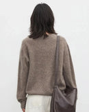 Wool Cashmere V-Neck Pullover
