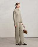 Versatile Solid Color Loose Wide-Leg Pants