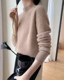 Pure Cashmere Half-Turtleneck Pullover