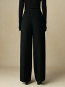 Wool Blended Straight Pants