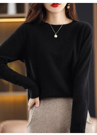 Soft Cashmere Knit Crew Neck Pullover
