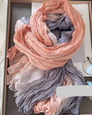 Pleated Long Scarf Shawl