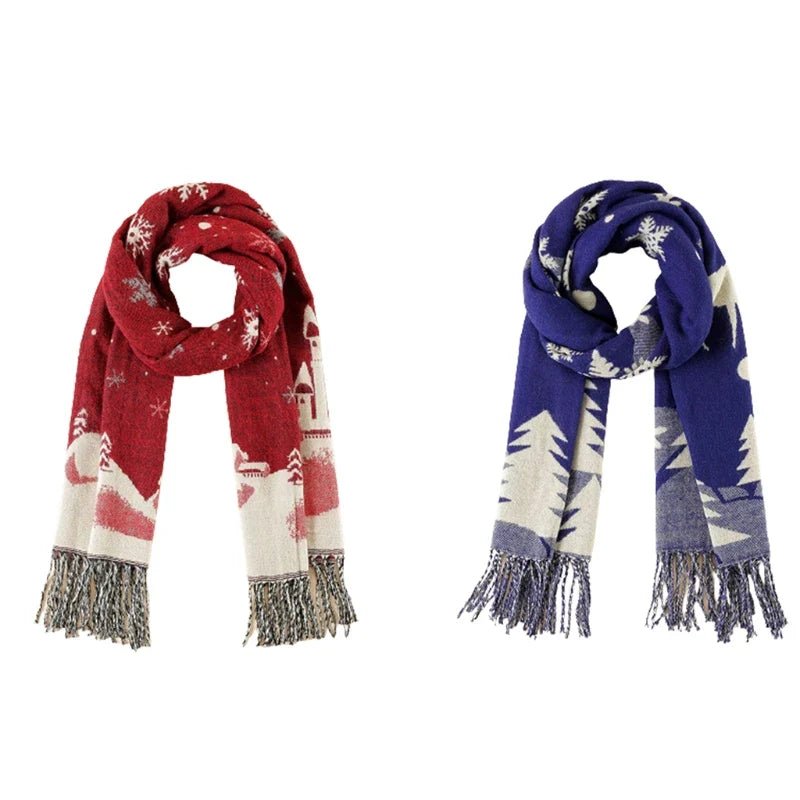 Christmas Snowflake Long Scarf
