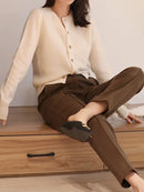 Crewneck Short Cardigan