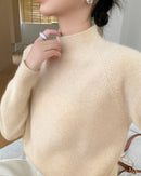 Pure Cashmere Half-Turtleneck Pullover