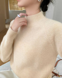 Pure Cashmere Half-Turtleneck Pullover