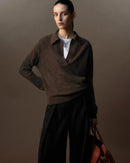 Refined Cashmere Polo Sweater