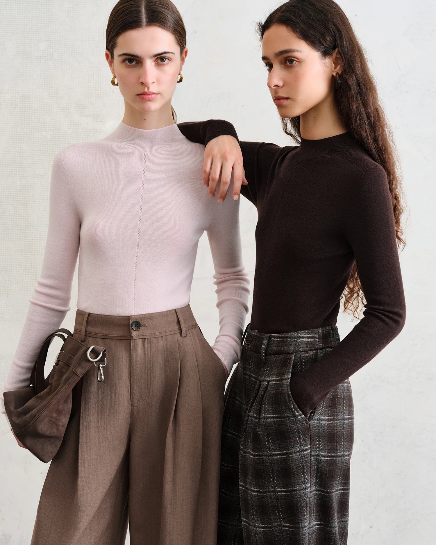 Half-Collar Wool Superfine Seamless Sweater