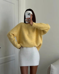 Loose And Soft Round Neck Knit Sweater