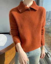 Thick Merino Wool Zip Turtleneck Sweater