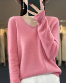 Extrafine Merino Wool V-Neck Sweater