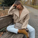 Retro Single Breasted Short Jacket