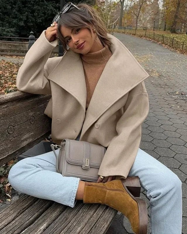 Retro Single Breasted Short Jacket