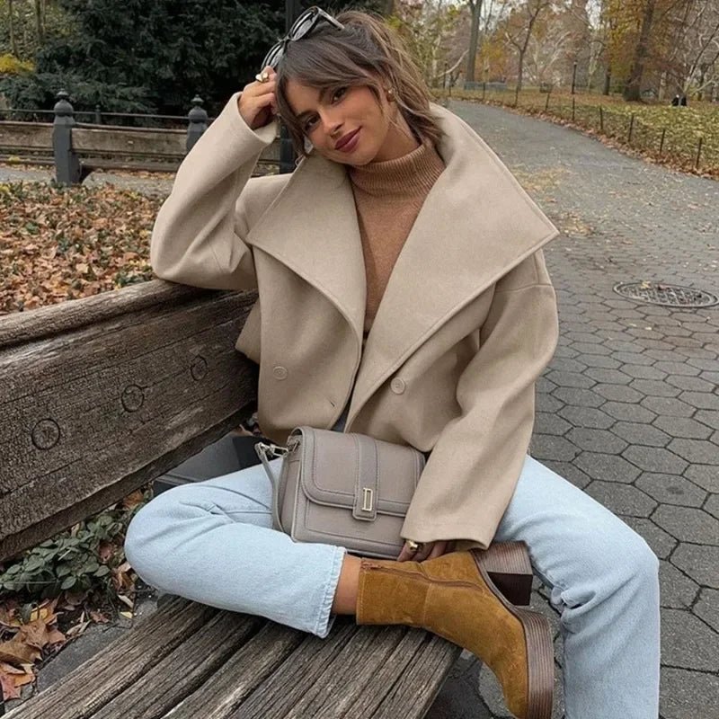 Retro Single Breasted Short Jacket