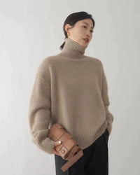 Oversized Turtleneck Cashmere Sweater