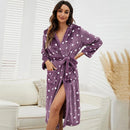 Flannel Hooded Pajamas Robe