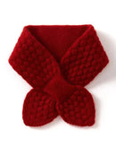 Cashmere Bowknot Knit Neck Scarf