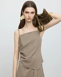 Women Irregular Suspender Tops Skirt Sets