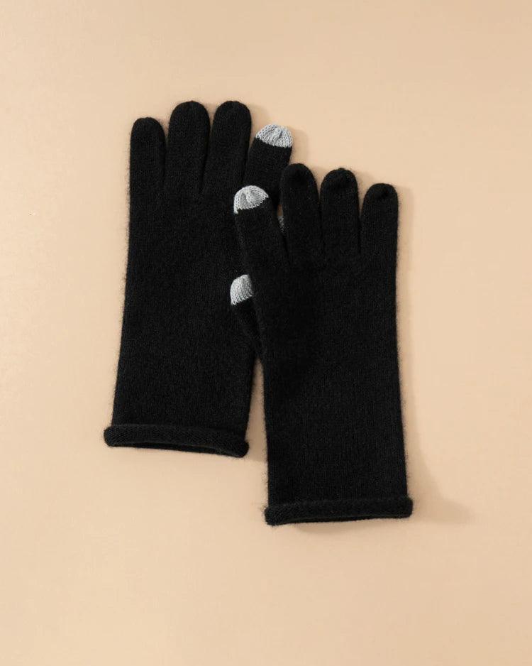 Cashmere Simple Knit Thermal Gloves