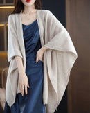 Plus-Size Wool Casual Cardigan Shawl