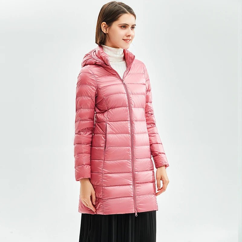 Ultralight Thin Long Puffer Coat