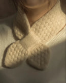 Cashmere Bowknot Knit Neck Scarf