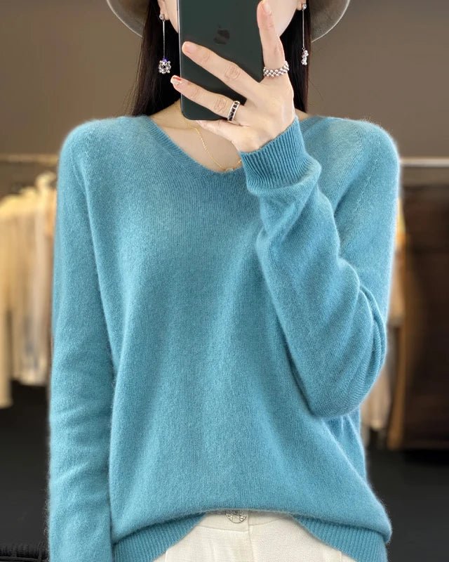 Soft Wool Knit Hooded Pullover Sweater
