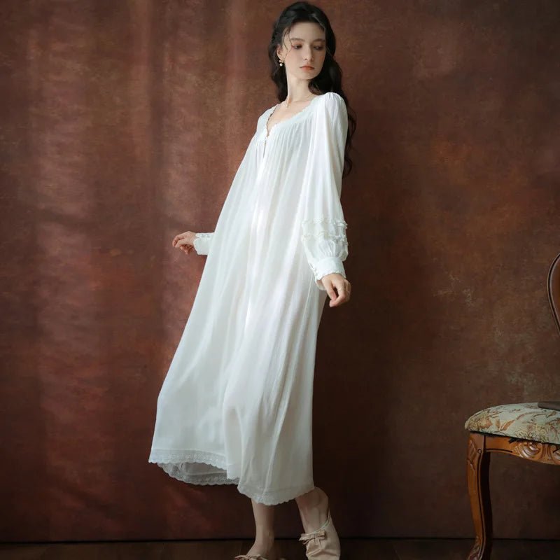 Cotton Loose V-Neck Nightdress