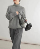 Oversized Turtleneck Cashmere Sweater