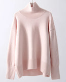 Oversized Turtleneck Heavyweight Knit Pullover