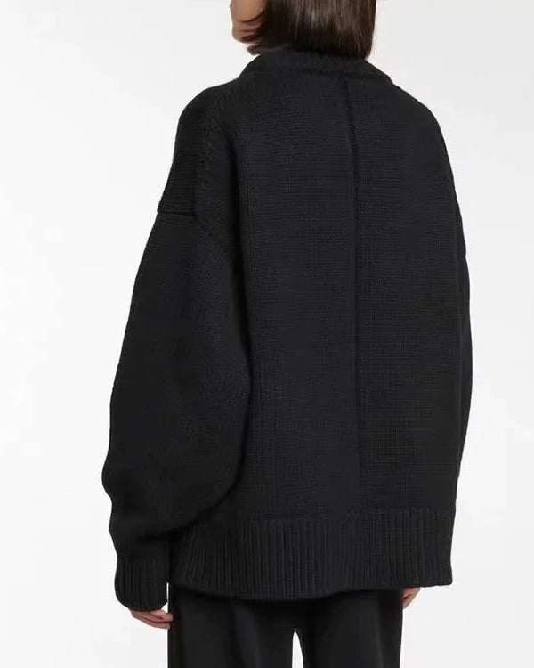 Round Neck Loose Cashmere Sweater