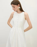 Round Neckline Elegant Slim-Fitting Halter Dress