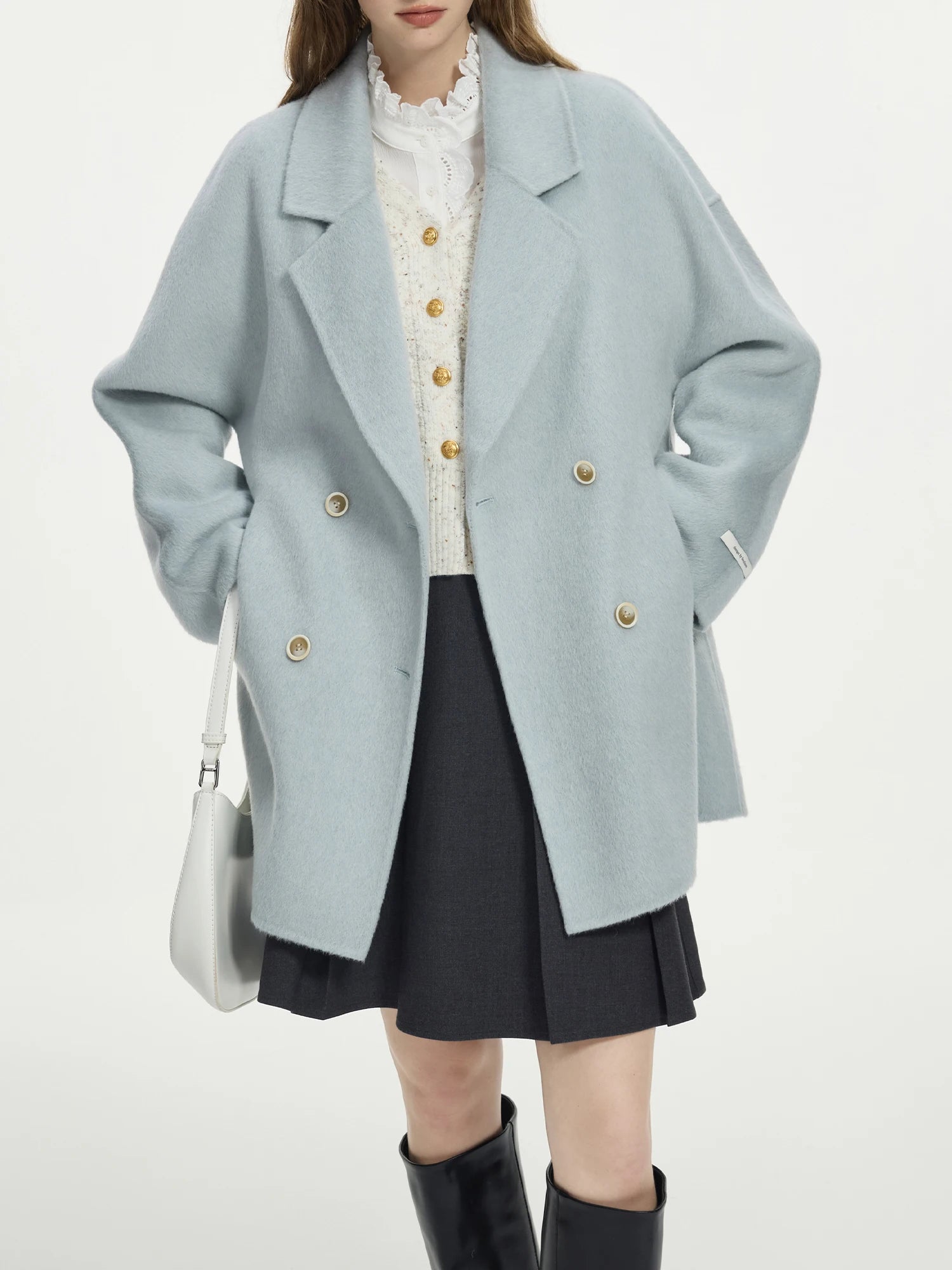 100% Wool Short Woolen Coat