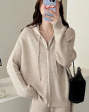 Merino Wool Hooded Knit Set