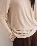 Modal Cashmere Blend Long-Sleeve Tee