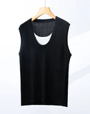 Wool-Blend Crew-Neck Knitted Vest