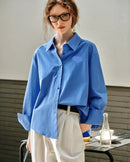 Casual And Versatile Pure Cotton Long-Sleeved Shirt