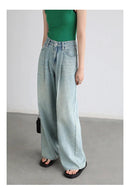 High Waisted Wide Leg Denim Pants