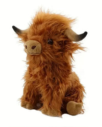 Highland Cow Plush Stuffed Animal Doll