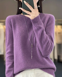 Extrafine Merino Wool Round-Neck Sweater