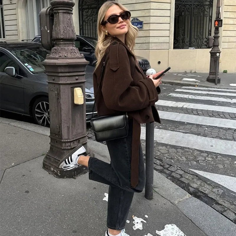 Double Breasted Short Jacket