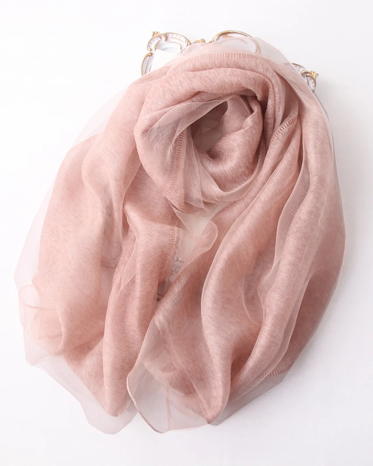 This shawl scarf offers something rare — the luminous smoothness of silk combined with the natural warmth of wool in a single.