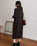 Cashmere Knit Sweater Dress