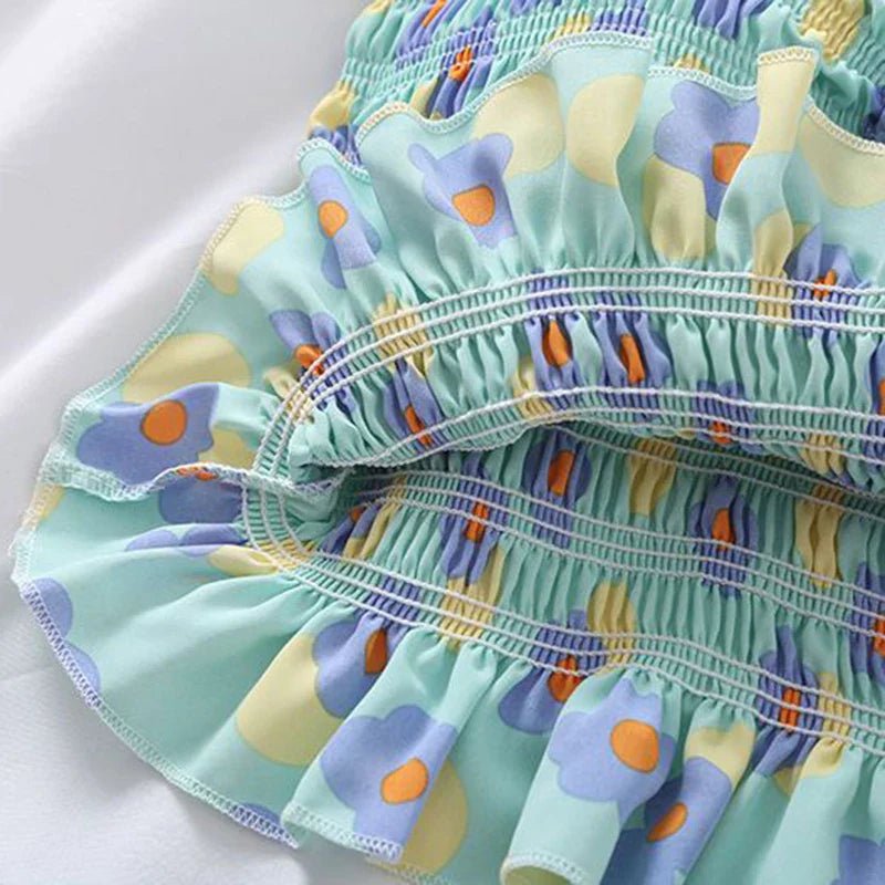 Print Folds Bohemian Sleeveless Vest