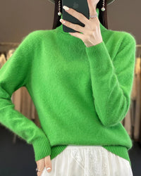 Mink Cashmere Turtleneck Sweater