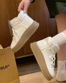 Quilted Platform Snow Ankle Boot